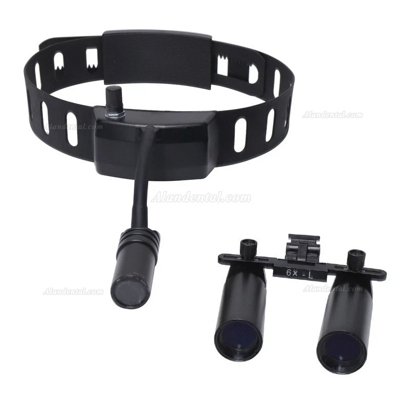 YUYO DY-005 6X Dental Binocular Loupes + 3W Dental LED Wireless Headlight Lamp